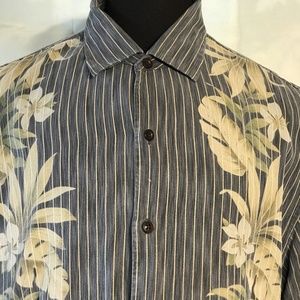 Tommy Bahama Mens Hawaiian Button Up Shirt Size XL